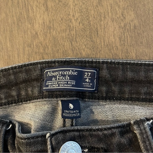 Abercrombie & Fitch Simone High Rise Super Skinny black jeans - 27 - Picture 7 of 8